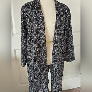 NYC Black and White Jacket/ Blazer 3x